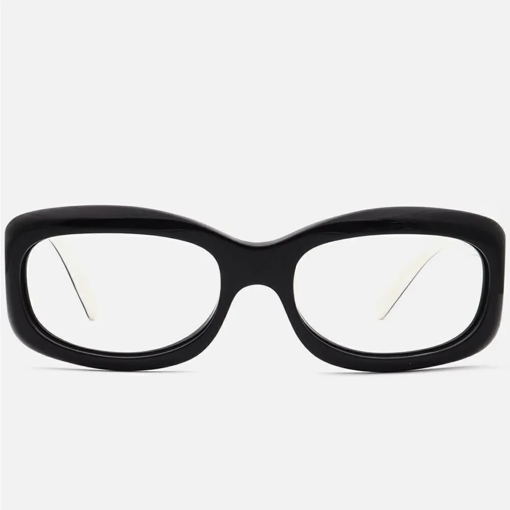 Chanel Sunglasses Frame Only 5127 c.900/11 Gloss Black/White Square Italy 53 mm!